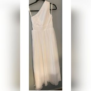 NWT Azazie Junior Bridesmaid Dress White J12 Chiffon New